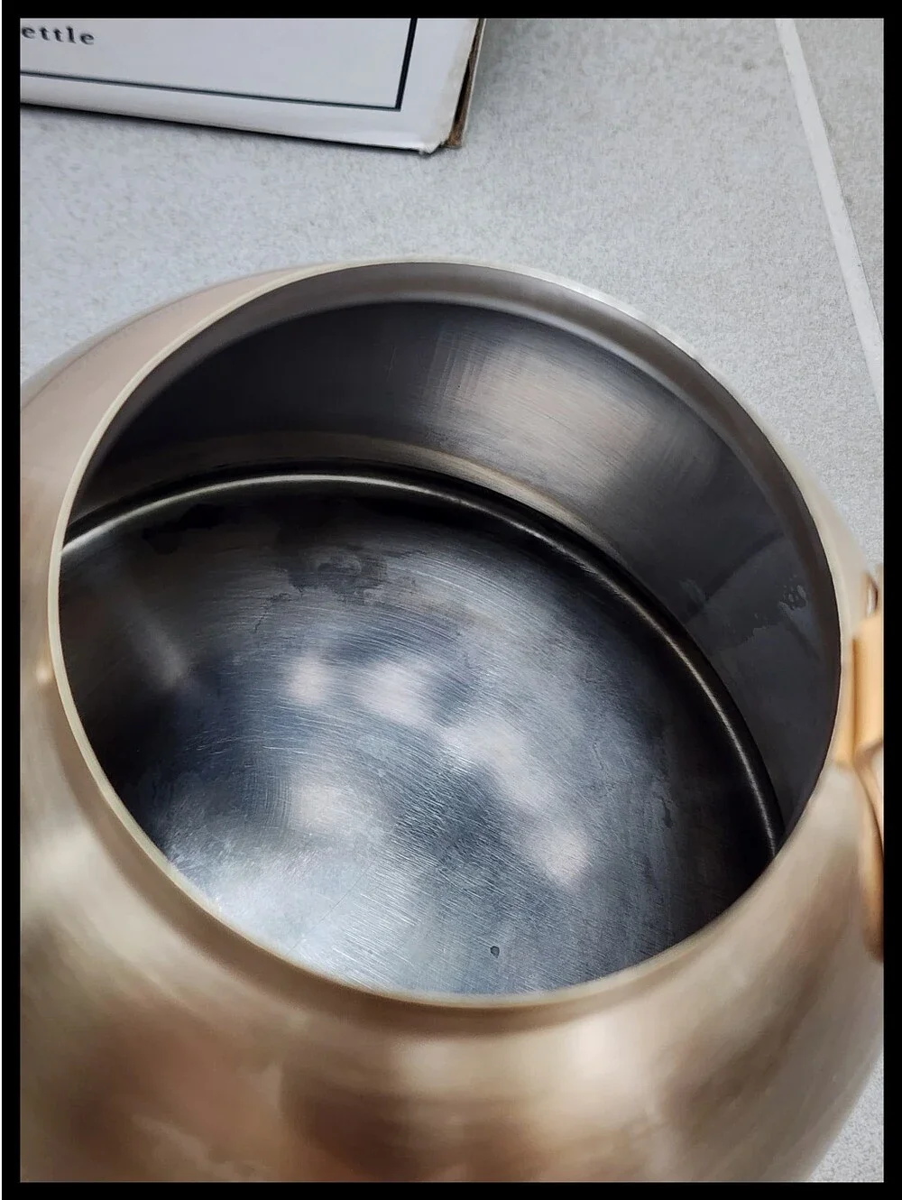 Rose & Fitzgerald Brushed Gold Kettle Crafted 18/8 Stainless 8